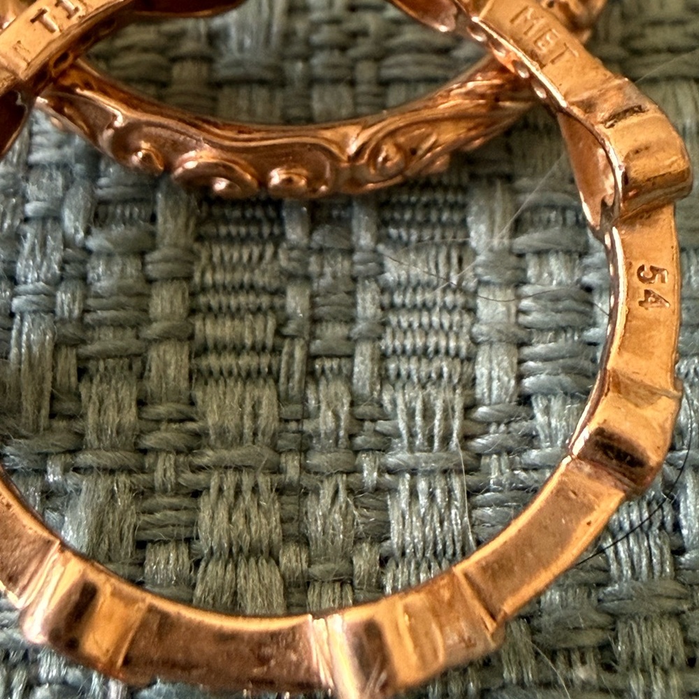 Gold Heart and floral Pandora Women's Ring Set - Picture 4 of 4